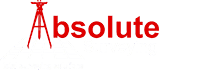 Absolute Surveying Logo - White